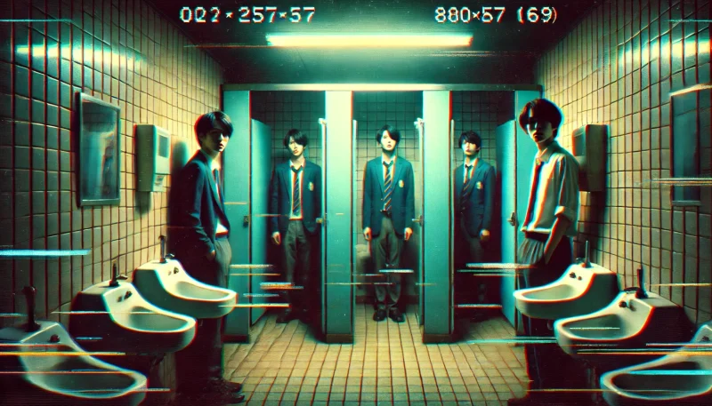 トイレのノック音は何だったの?異世界突入の伏線?🚪