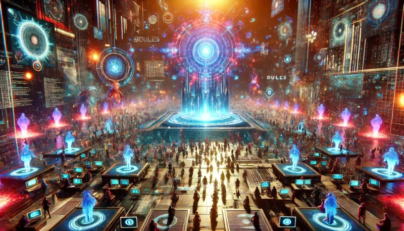 竜とそばかすの姫:仮想世界Uの無秩序さを表すシーン