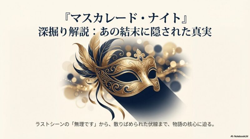 映画マスカレードナイトの最後で無理ですと言った山岸の真意を分析！