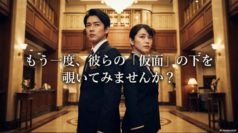 記事を締めくくるクロージングのスライド。映画の再視聴を促すキャッチコピー 。