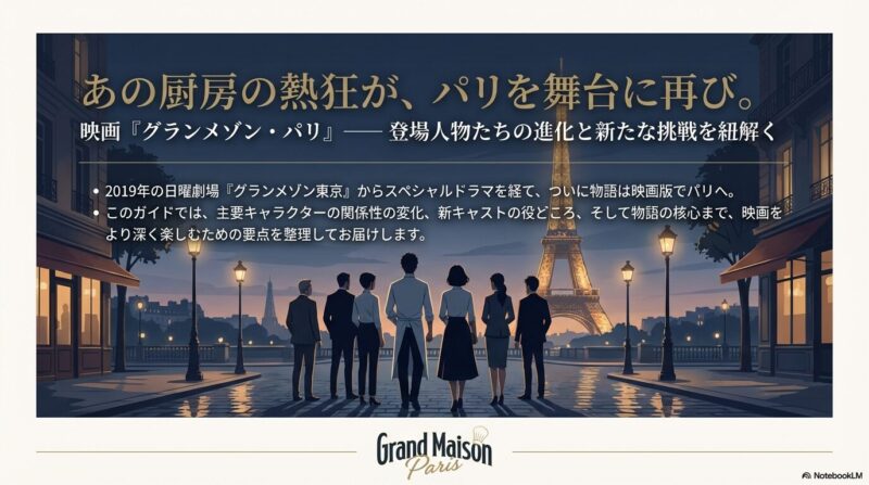 映画グランメゾンパリのキャスト相関図と登場人物