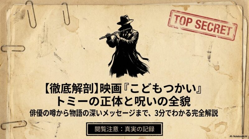 こどもつかい トミーの正体と俳優の噂を徹底解剖！怖い呪いの真相