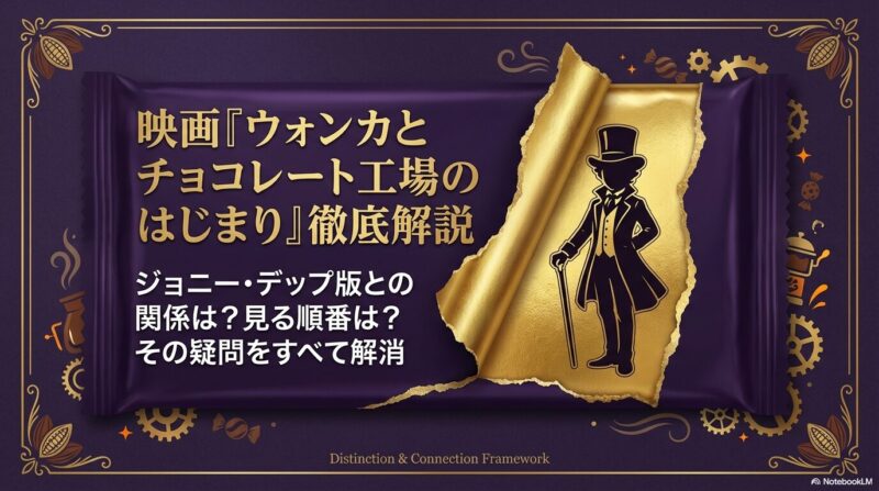 ウォンカとチョコレート工場のはじまりとチャーリーとチョコレート工場の関係を徹底解説