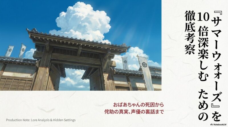 サマーウォーズおばあちゃんの死因を考察！侘助の謎や声優も解説