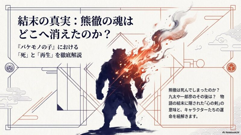 バケモノの子の熊徹は最後どうなった？結末と魂の行方を徹底解説