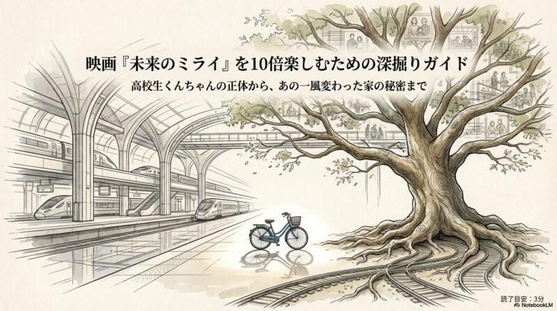 【未来のミライ】高校生くんちゃんの声優や本名と家系図まとめ｜イケメンなひいじいちゃんや危ない家の間取りも解説