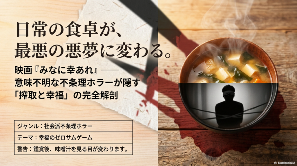 映画『みなに幸あれ』ネタバレ解説・考察｜意味不明なラストと気持ち悪い理由