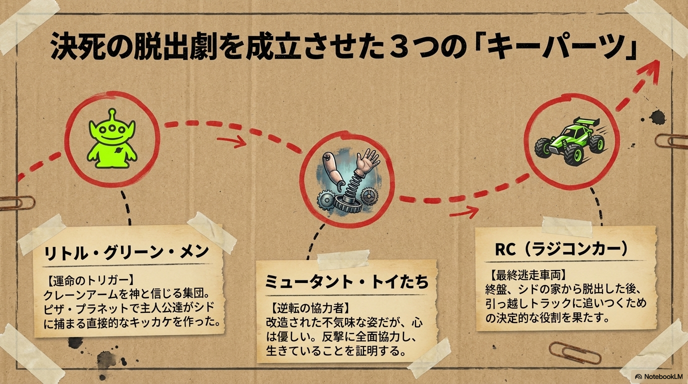 トイストーリーのラジコンや兵隊の名前も紹介