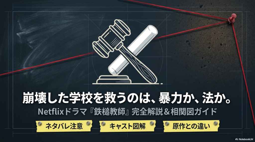 鉄槌教師のドラマネタバレ！最終回の結末や原作炎上も完全解説