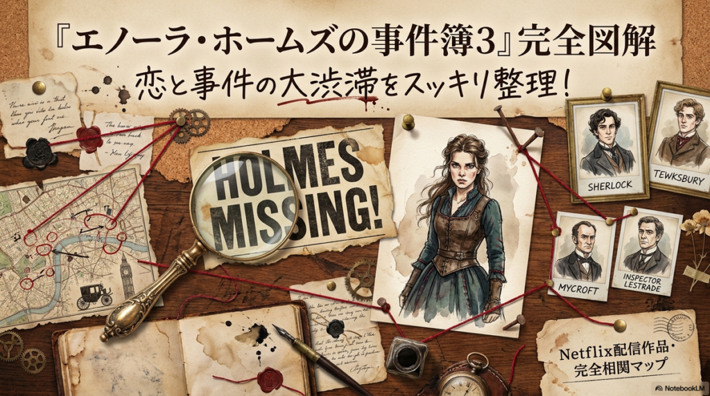 エノーラホームズの事件簿3の相関図！あらすじやキャストも