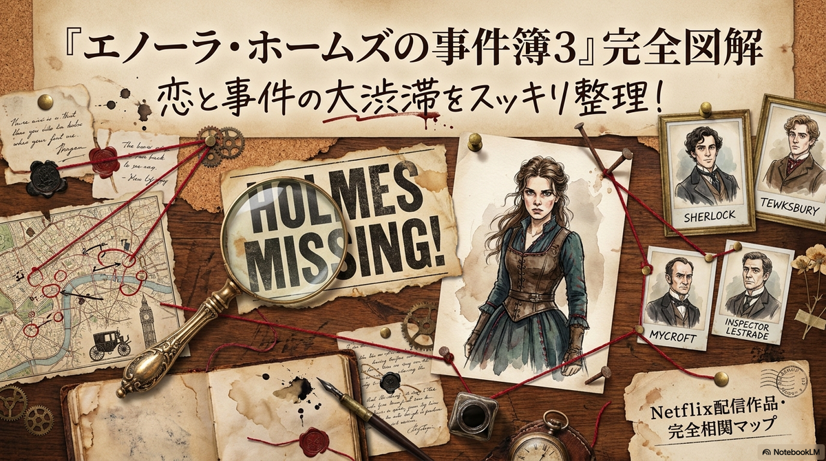 エノーラホームズの事件簿3の相関図!あらすじやキャストも