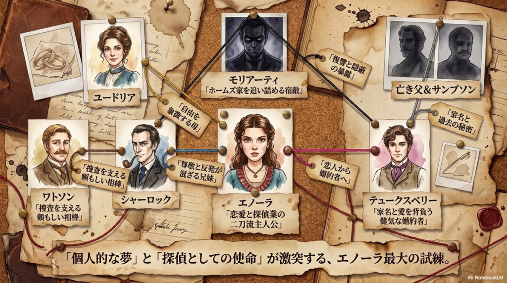 エノーラ・ホームズ3の相関図をネタバレ解説