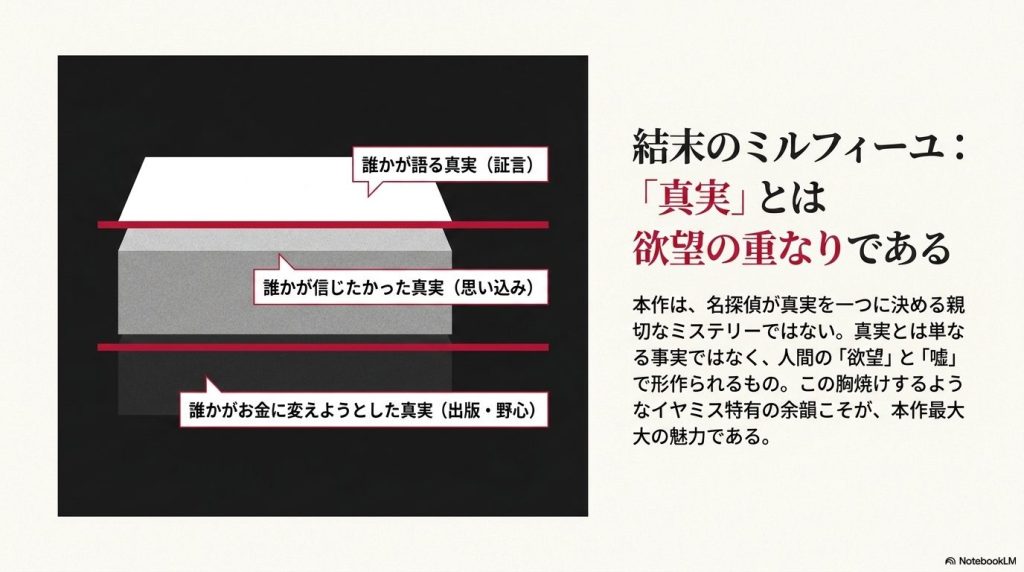 真実が作られていくイヤミス感