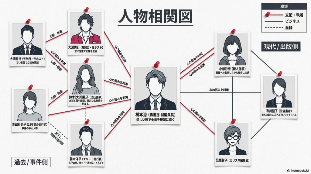 連続ドラマW 坂の上の赤い屋根の人物相関図