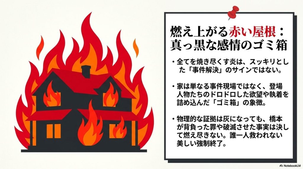 赤い屋根の家が燃えた意味